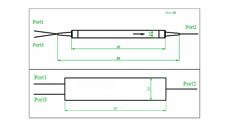 Single-mode fiber optic circulator
